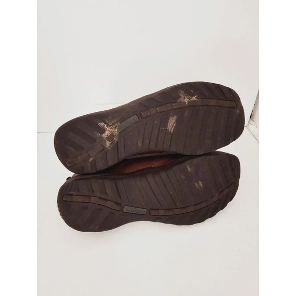 LL Bean Brown Leather Slip On Causal Mens Shoes Size 11.5